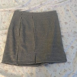 shein girls checkered mini skirt